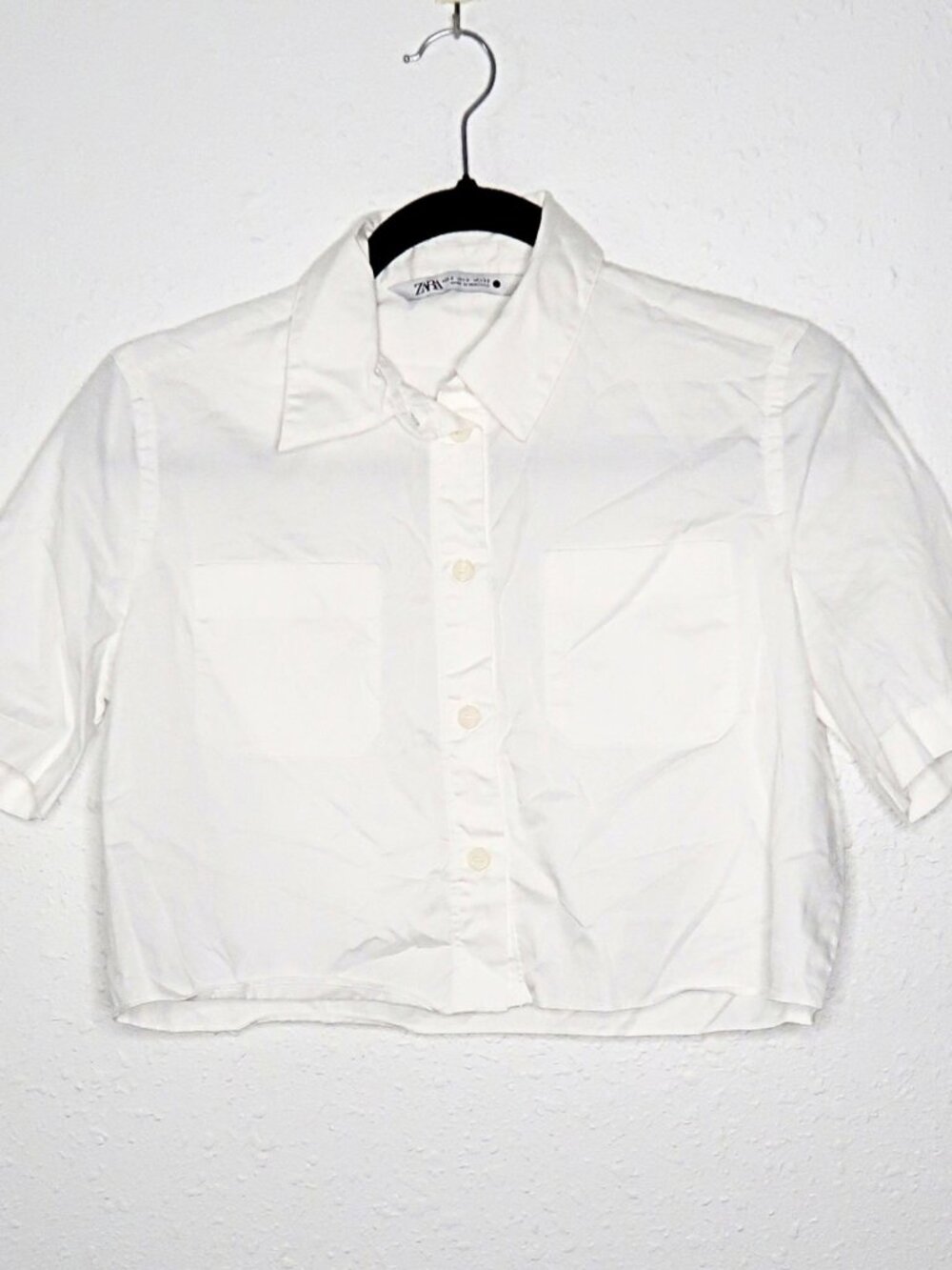 Zara White Crop Top